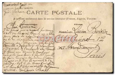 Auxerre — Nowy Biuro Pocztowe — Monneret & Boivin, wyd. — Rewers