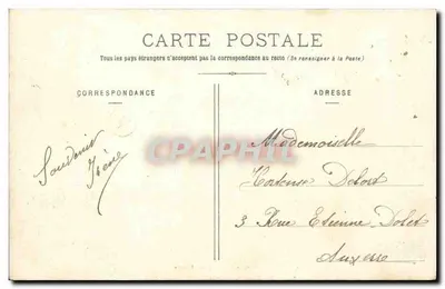 GURGY - Castelo da Motte — Bourgoin-Lenoble, fot. Auxerre — Verso