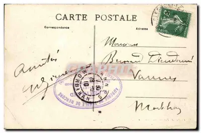 Le PUY-de-DOME e o Petit Puy de-Dôme — cume com altitude de 1465 m — Cl. David - Reprodução proibida — Verso
