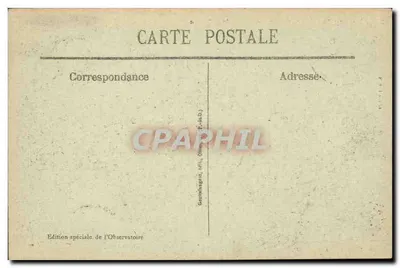 O Puy de Dôme, visto de La Font-de-l'Arbre — Observatório do Observatório de Dôme, n°25 — Verso