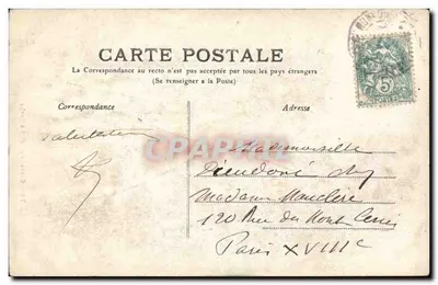 Wodospad Plat à Barbe — Auvergne — wydawca nieznany, nr 72 — Rewers