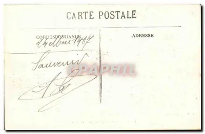 Héricourt — Faubourg de Besançon — H.C. Censuré — Verso