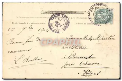 Vesoul — Rue Carniot — Burner, éditeur, Vesoul — Verso
