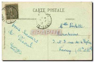 Vesoul — Entrada del Barrio de Cavalería — La Haute-Saône illustrée, n°136 — Reverso