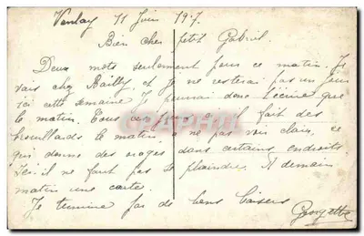Ti amo e penso a te sempre — A l'Absent — DIX 654/3 — Verso