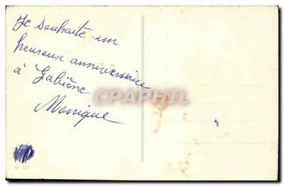 Rosa e pássaro — Aniversário — C. Vival — Verso