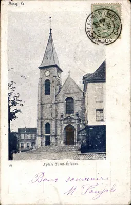 Issy, a Igreja de São Etienne — editor C. M. Edt., em St-Cloud, n° 45
