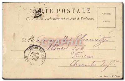 Issy, a Igreja de São Etienne — editor C. M. Edt., em St-Cloud, n° 45 — Verso