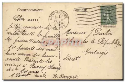 Saint-Étienne — Daphnée i Cigani — LL, n°140 — Rewers