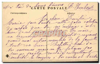La Marne i wzgórza widziane z mostu w Bry-sur-Marne — J. Horde, wydawca, Le Perreux — Rewers