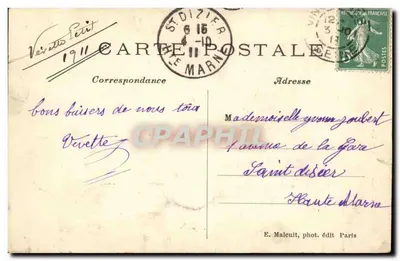 Vincennes — Kaplica zamku — E. M. — Rewers