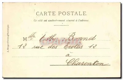 Bois de Vincennes — Pavillon des Forêts — Lac Daumesnil — A. Bruger Frères, Fototypia — Rewers