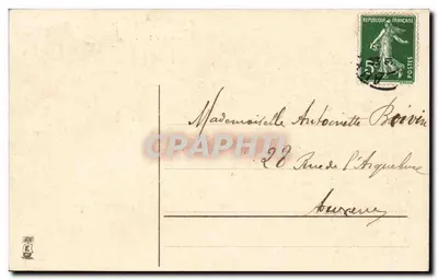 Geschenk zum April — Fisch und Rosen — M.S.I.B. 13876 — Rückseite