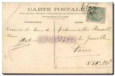Tours — Catedral — Portal norte — Editor Grand Bazay — Verso