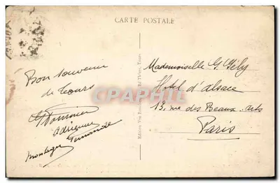 Tours (Indre-et-Loire) — O novo Museu (Antigo Arcebispo) e a Catedral — A. B. — Verso