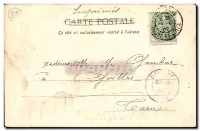 Tours — Le Square de l'Archevêché — Librairie P. Vernauns, Tours — Verso