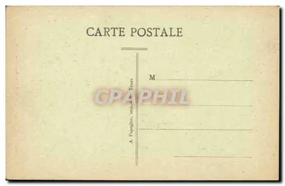 Tarjeta postal antigua Hotel Gouin en Tours — Reverso