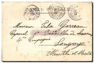 Vista Geral de Tours — vista sobre a Loire — editor Paris, n° 241 — Verso