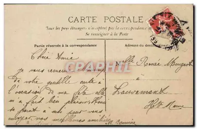 Dwie młode kobiety w strojach tradycyjnych — Wesołych Wielkanocnych Świąt — Suzerac Phot, n°4528 — Rewers