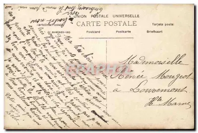 Niño con ramo de flores — Editor Filié, n° 601C — sello 10c — Reverso