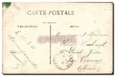 Menina diante de um poço — com bouquet de rosas — editor ASTOR n°2177 — Verso
