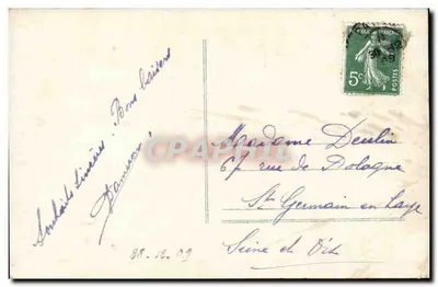 Menina em um avião — carta de boas-vindas 'Bom Ano' — SOL 645 — Verso