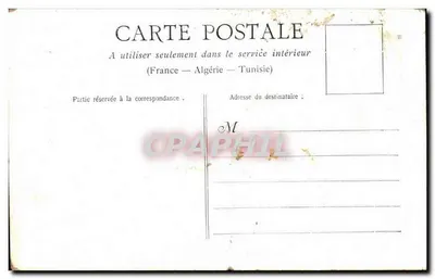 Meisje in witte jurk — gebed — interne ansichtkaart Frankrijk-Algerije-Tunesië — Achterkant