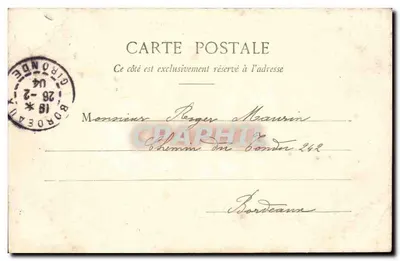 Die Heuschrecke und die Ameise — Fabel von La Fontaine — Phototypie A. Bergeret & Cie, Nancy — Rückseite