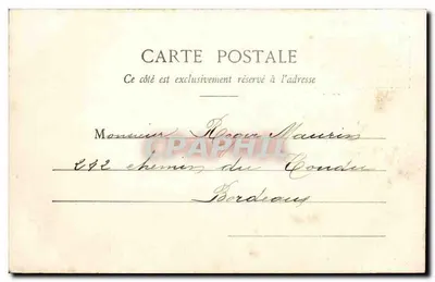 Der kleine Robinson — Schiffbruch-Szene — Phototypie A. Berenet, Les Nanty — Rückseite