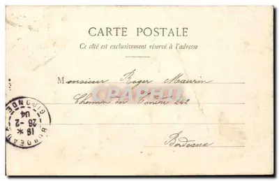 Dois crianças brincando com a cigarra e a formiga — Fototipia A. Bragaret & Cie, Nancy — Verso