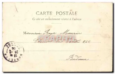 A Cigarra e a Formiga — fábula de La Fontaine — Fototipia A. Bergeret & Cie, Nanoy — Verso