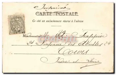 Marcelle J. — Portret — Phototypie A. Bergeron & Cie, Paryż — Rewers