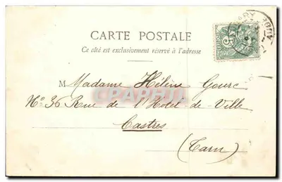 एक महिला ट्रेन के बगल में — नई साल 1904 — ए. गैबोरियू, नैंसी — पीछे