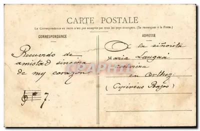 Sfinks Śmierci — Wesołych Świąt 1906 — Wydawca A. BERNET & Cie, Paryż — Rewers