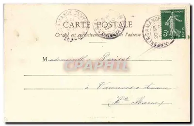 Caza — Tema humorístico — Sociedad A. Bessery & Cie, Nancy — Reverso