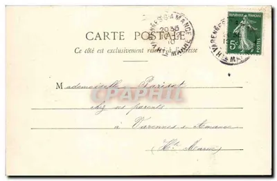 Vrouw met geweer — De Jacht — Fotografie A. Benenret & Cie, Nancy — Achterkant