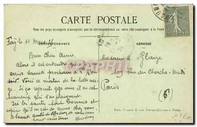 FAY-les-ÉTANGS (Oise) — Zamek — Wyd. Wdowa Plachiro — Rewers