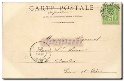 Beauvais — Hotel-de-Ville — editor impressor desconhecido — Verso