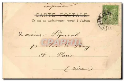 Torre Saint-Lucien — Beauvais — E. F. Pella, n° 14 — Verso