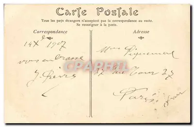 Zamek w Chantilly — Widok z boku ogrodu — Wydawca: ND P. (n° 36) — Rewers