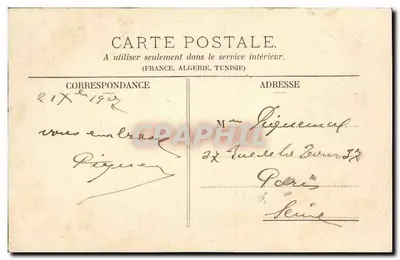 Crépy-en-Valois - Torre do antigo Castelo — E. Massol, editor, Crépy-en-Valois — Verso