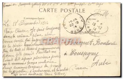 Gare de Senlis — après le bombardement par les Allemands — L.C.H. — Verso