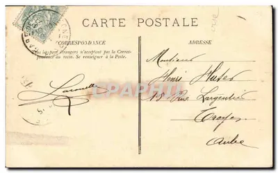 Compiègne — Statua Jeanne d'Arc — wydane przez Laromelle, n°4 — Rewers