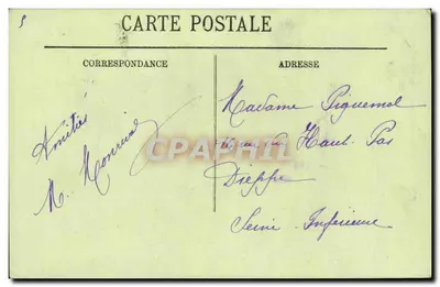 Compiègne — Fachada do Castelo — LL. — Verso