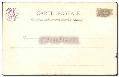 Clermont (Oise) — Wieża Pałacu Miejskiego — C. Champreux, księgarz — Rewers