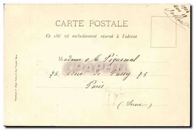 Beauvais — KATEDRAŁA — fototypia A. Bagger, Paryż — Rewers