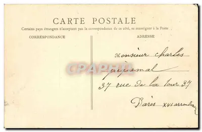 Sainte-Geneviève (Oise) — A Igreja e a Praça — Poilley, estabelecimento de tabaco — Verso