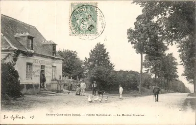 Sainte-Geneviève (Oise) — Rodovia Nacional — A Casa Branca — Grignon