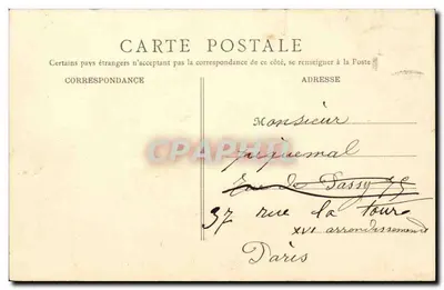 Sainte-Geneviève (Oise) — A Prefeitura e a Praça — Poilleux, loja de tabaco — Verso