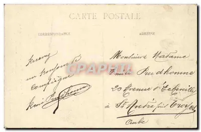 Compiegne - Festas de Joana d'Arc (8 e 15 de junho de 1913) — Senhorita Alice Dumars (Joana d'Arc) — Fot. Hutin — Verso